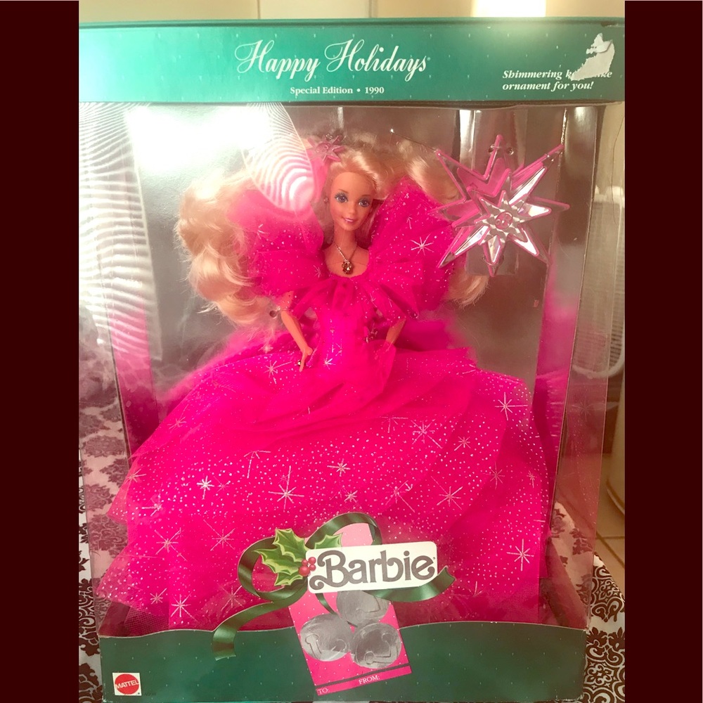 Vintage 1990 Happy Holidays Barbie